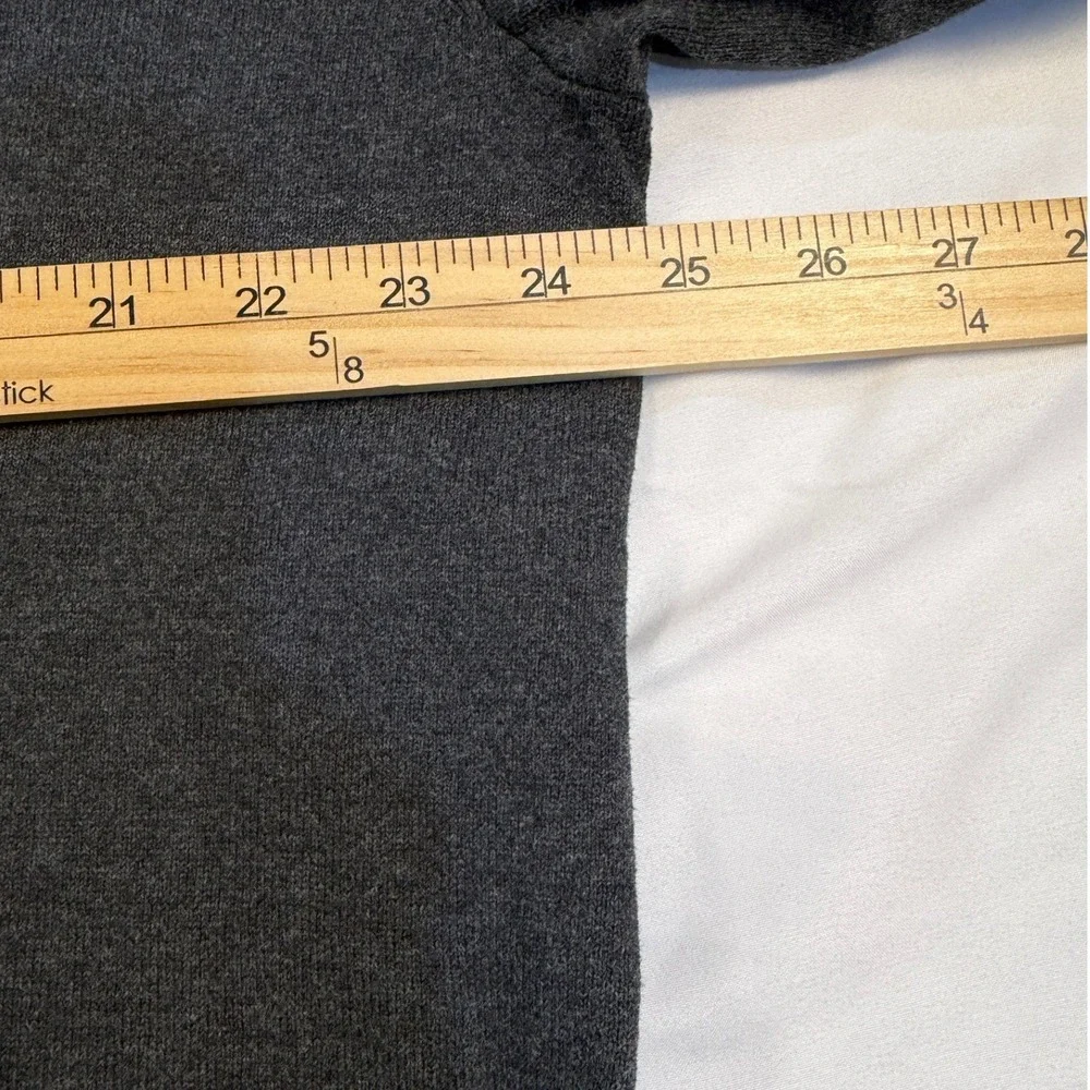 Polo‎ Ralph Lauren Mens XL Pima Cotton V-Neck Sweater Charcoal Grey Purple Pony
